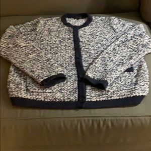 Ann Taylor blue Cardigan two pockets